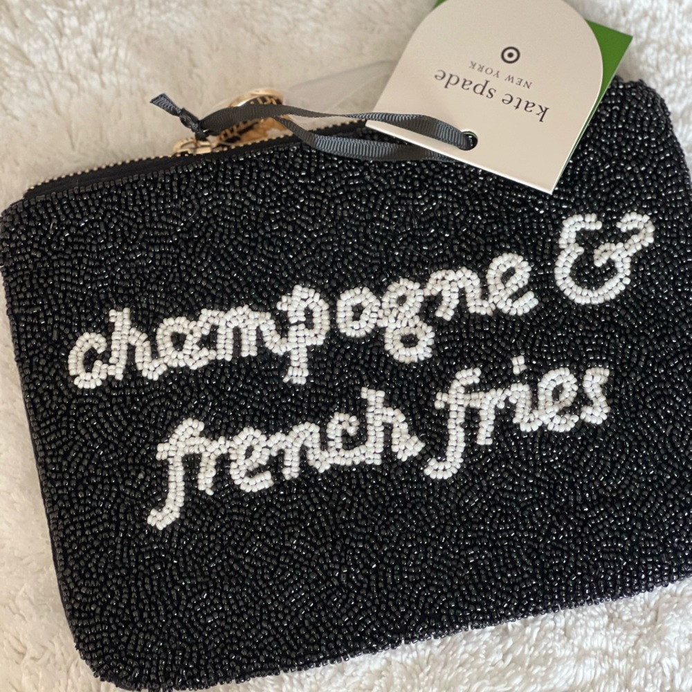 Kate Spade x Target Champagne & French Fries Beaded Clutch - Picture 3 of 4